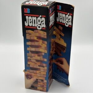Vintage 1986 Jenga Game By Milton Bradley Hasbro Made In USA 4793 Complete